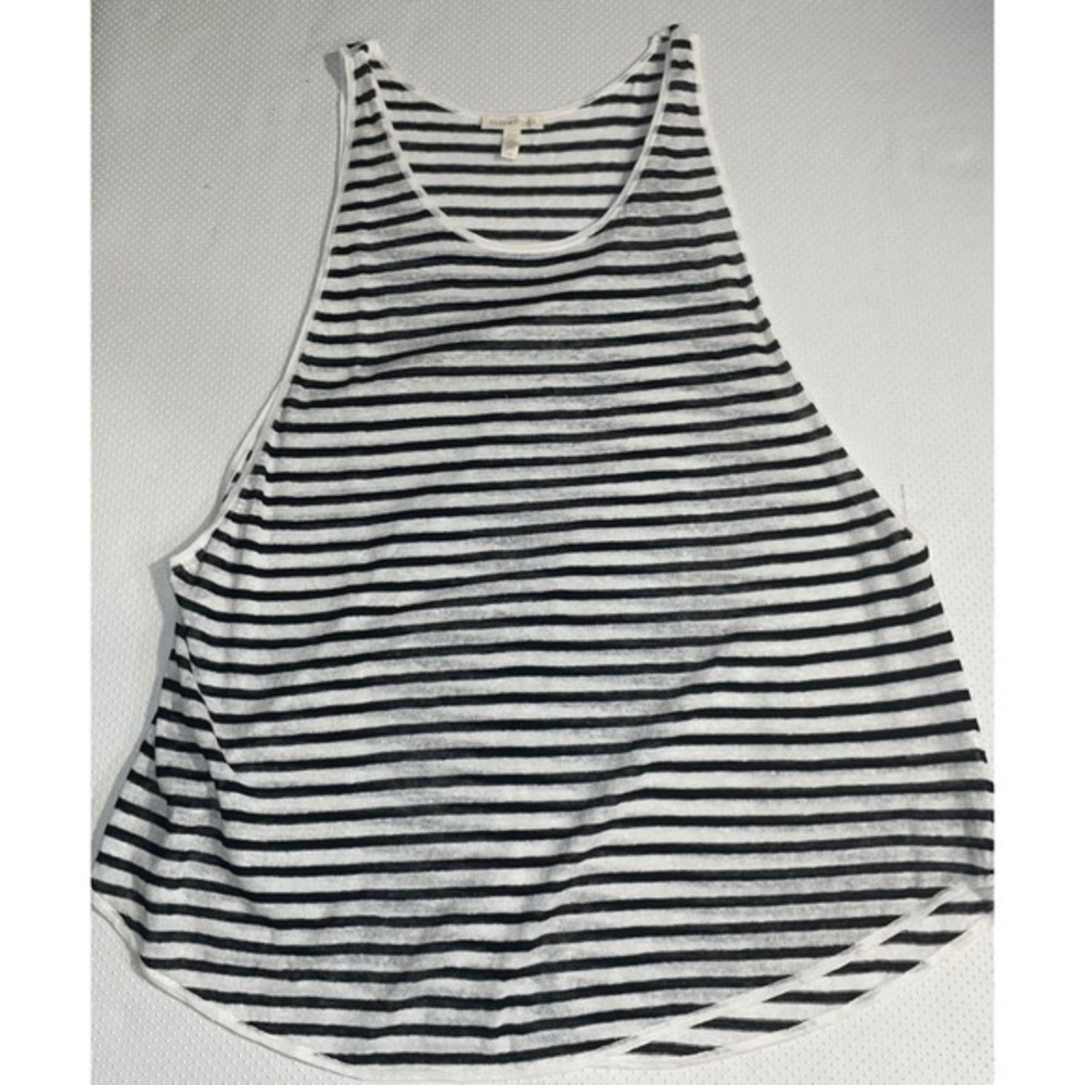 Eileen Fisher Knitted Italian Yarn Striped Tank SZ SM Petite